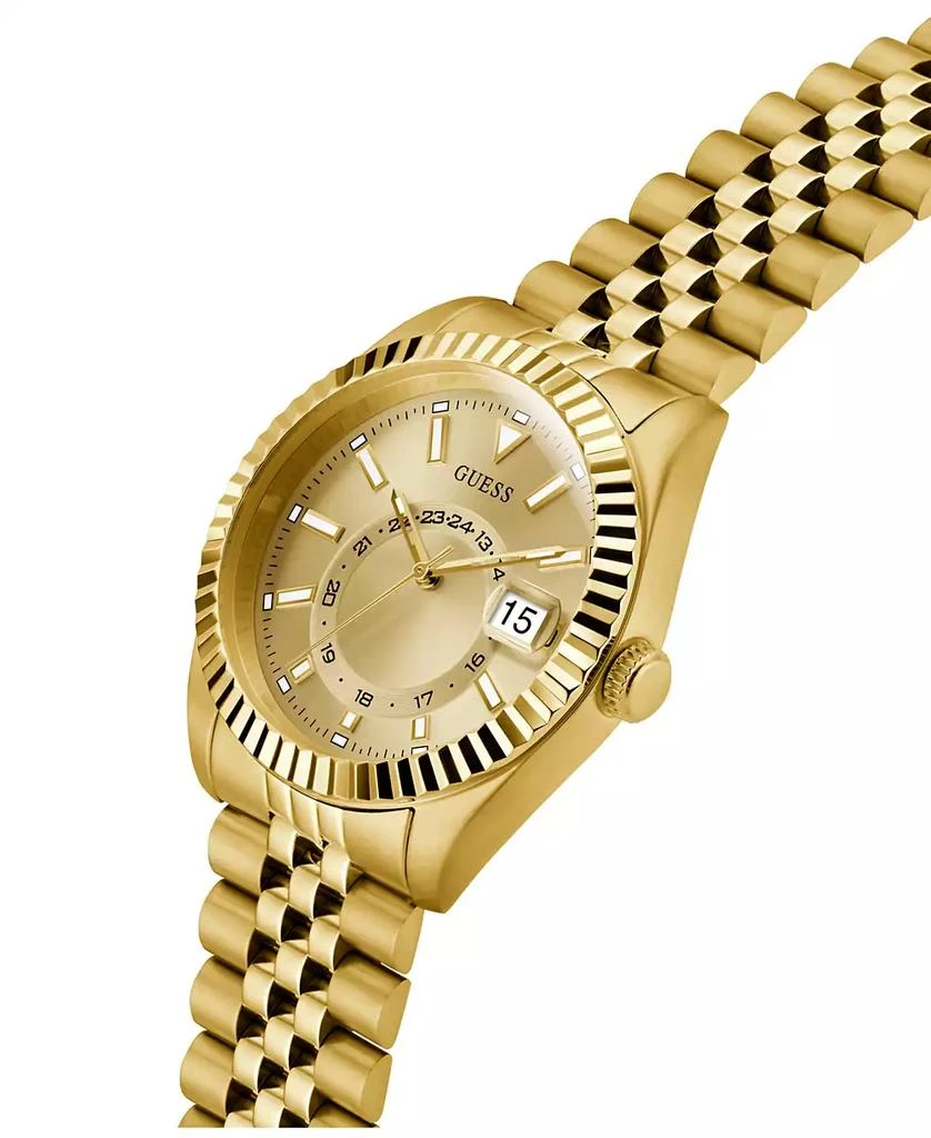 GUESS Men's Gold Tone Multi-function Date Watch, 42mm 5