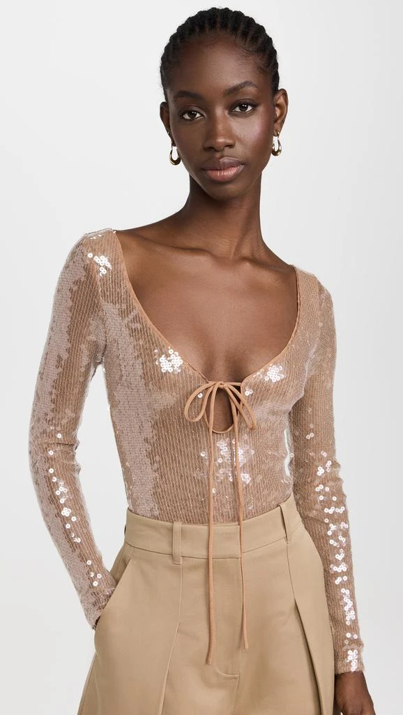 Bardot Verona Sequin Thong Bodysuit 1