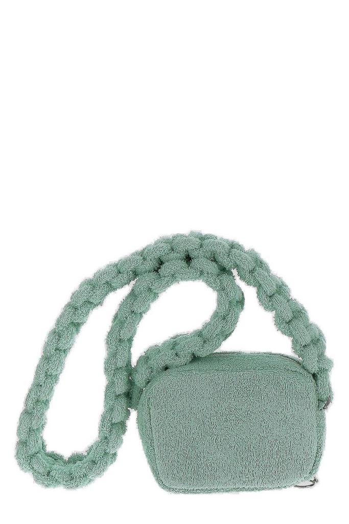Kara Kara Log Embroidered Terry Shoulder Bag
