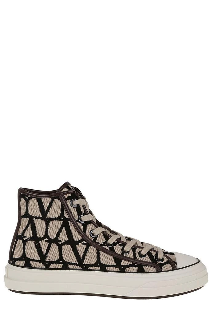 Valentino Valentino Round Toe High-Top Sneakers 1