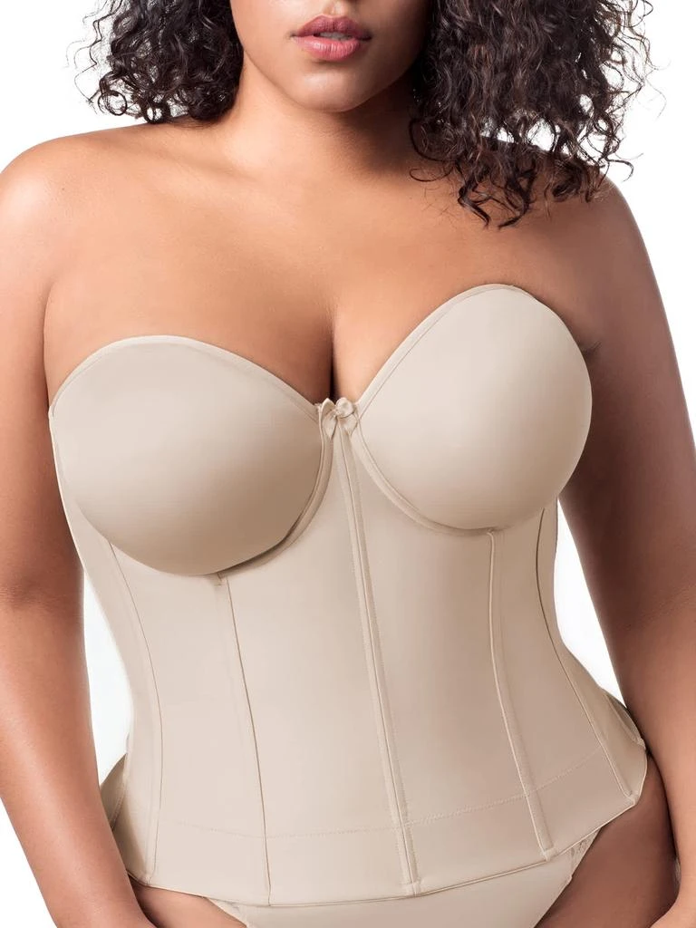 Elila Women
s Longline Strapless Bustier