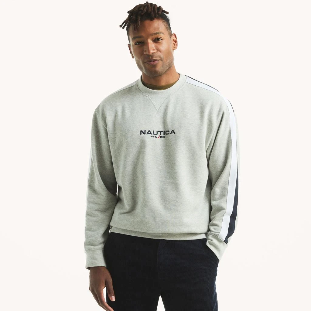 Nautica Mens Fleece Crewneck Sweatshirt