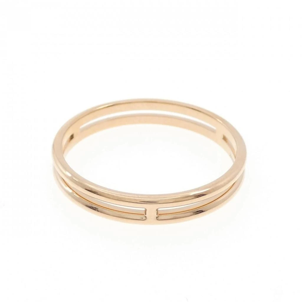 Hermes pink gold (18K) Band Ring (Pre-Owned) 2
