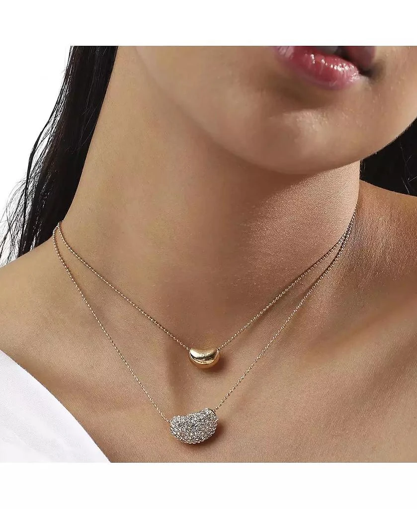 SOHI Bling Bean Multi-Layer Necklace 5