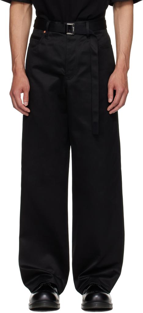 パンツ sacai cotton chino pants black size 1 Black Cotton Chino Trousers – On Sale Now with Up to 10% Off