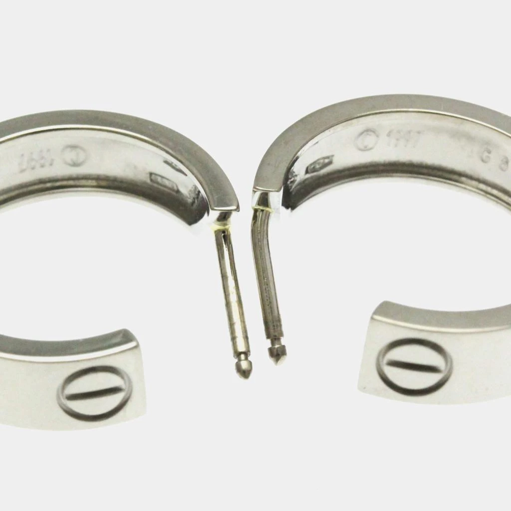 Cartier Cartier 18K White Gold Love Hoop Earrings 11