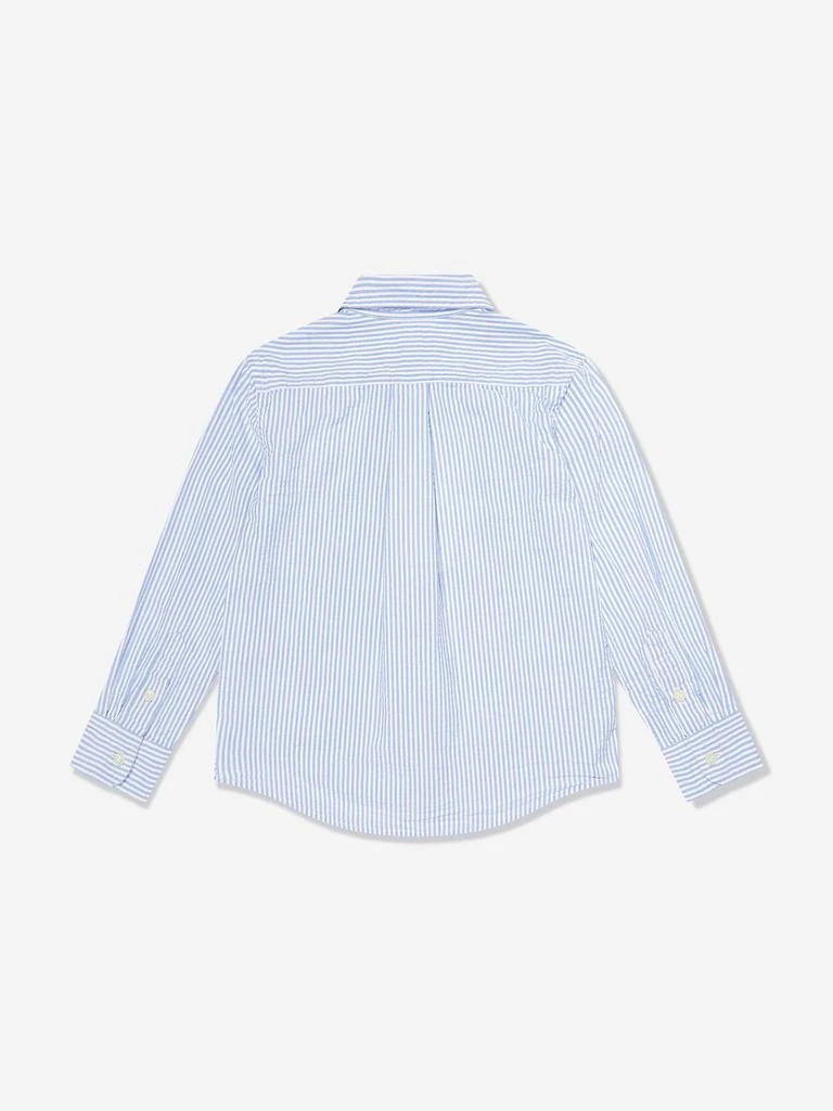 Ralph Lauren Ralph Lauren Boys Striped Logo Shirt in Blue 3
