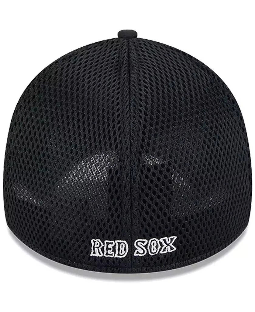New Era Men's Boston Red Sox Evergreen Black White Neo 39Thirty Flex Hat 3