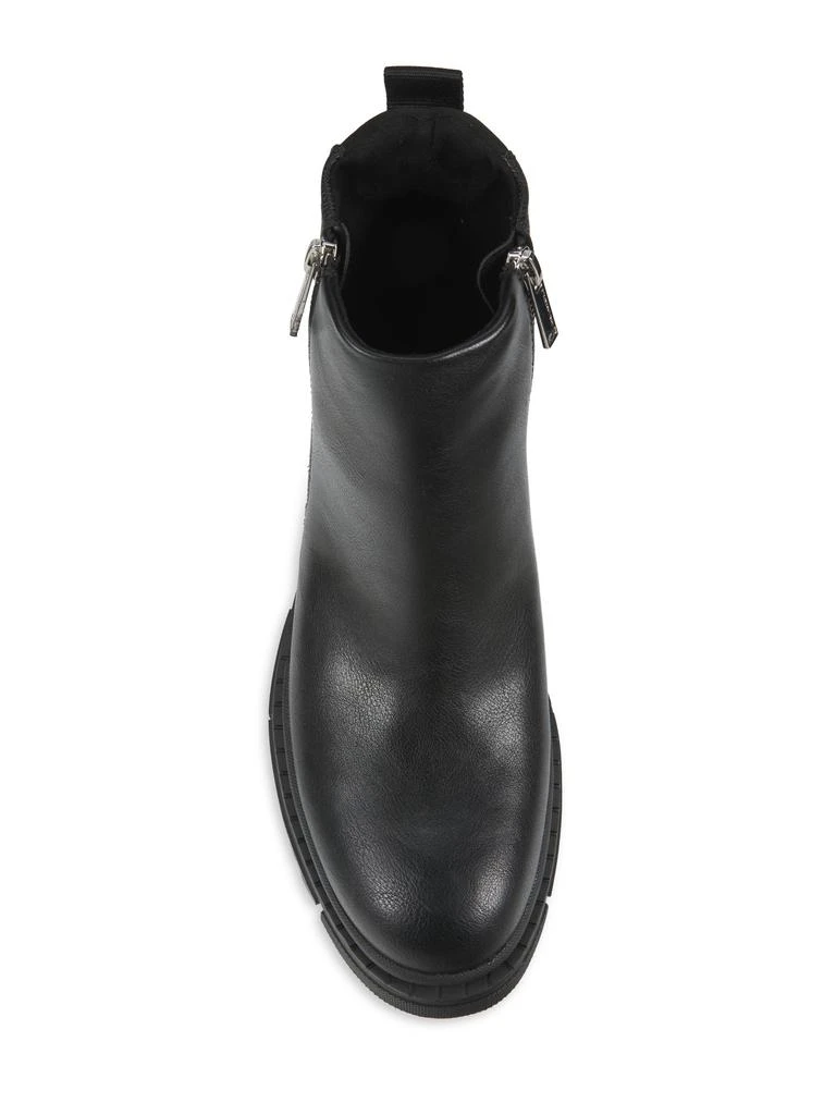 Men's Mixed Media Double Zip Boot | Black | Karl Lagerfeld Paris