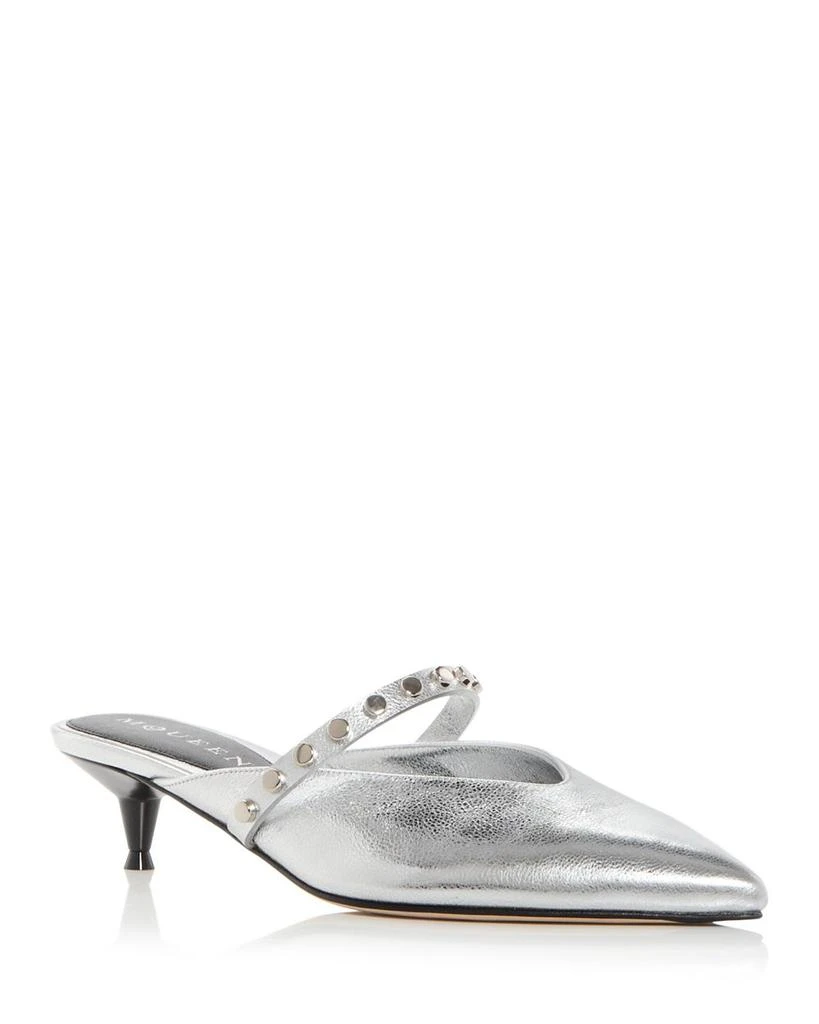 McQueen Women
s Embellished Mules 1