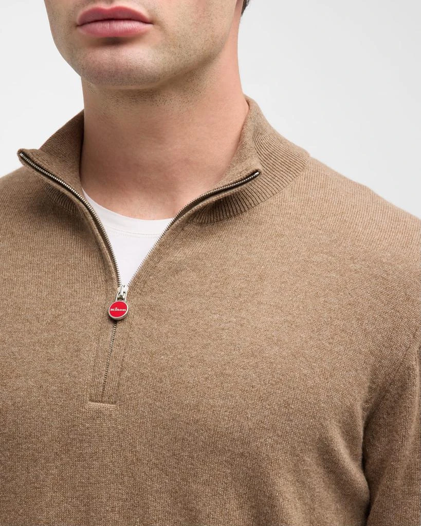 Kiton Men's Cashmere Quarter-Zip Sweater 7