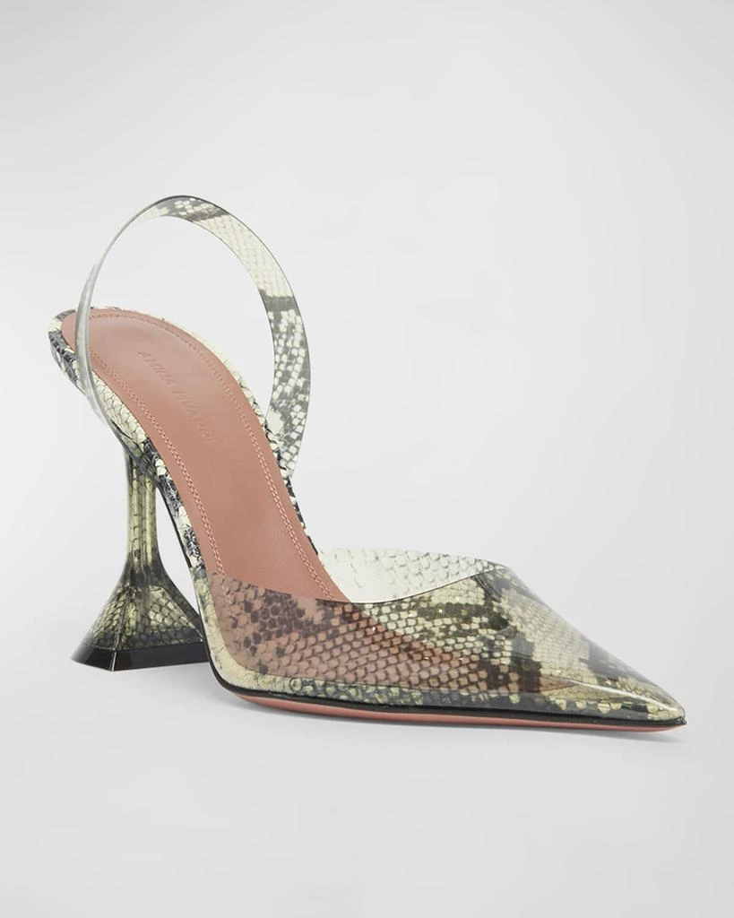 Amina Muaddi Holli Printed Slingback Pumps 3