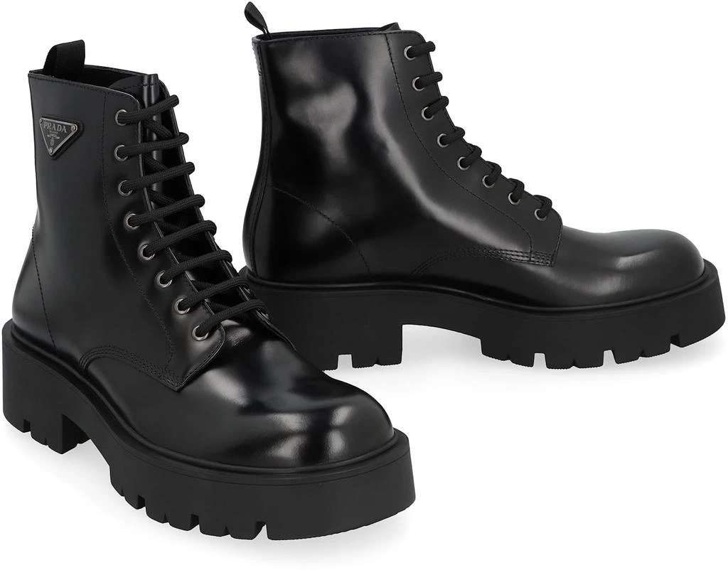 Prada Leather Lace-up Boots 3