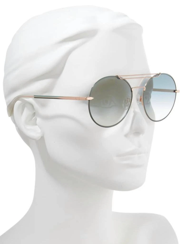 Rag & Bone Rag & Bone - Women's 59mm Round Metal Aviator Sunglasses 3