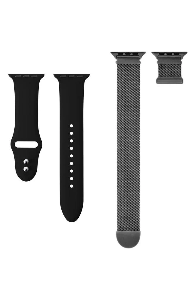 The Posh Tech Assorted 2-Pack Silicone & Stainless Steel Apple Watch<sup>®</sup> Watchbands 2