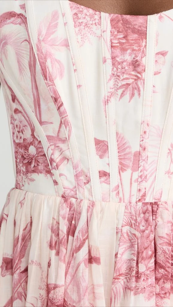 Zimmermann Waverly Corset Midi Dress 5