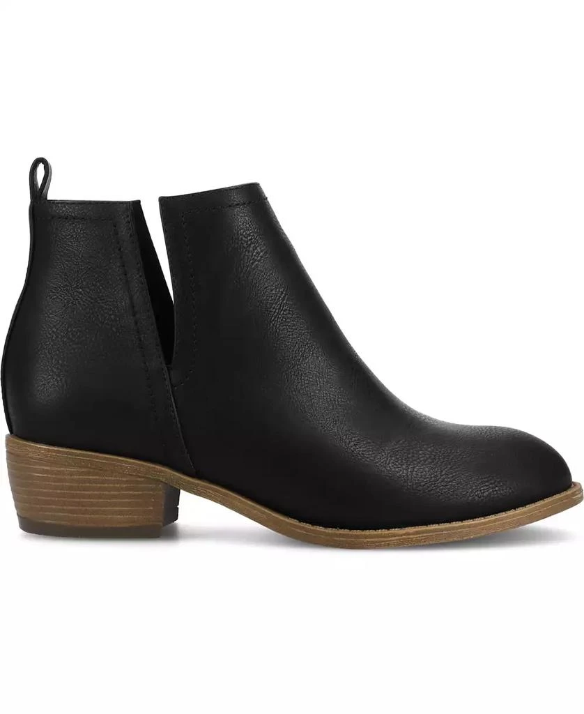 Journee Collection Journee Women's Rimi Pull On Stacked Heel Booties 2