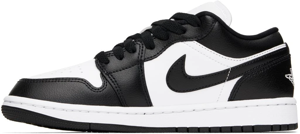 Jordan White & Black Air Jordan 1 Low Sneakers 3