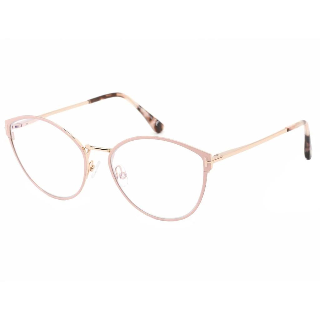 Tom Ford Tom Ford Women's Eyeglasses - Pink Cat-Eye Full-Rim Metal Frame | FT5573-B 072 1