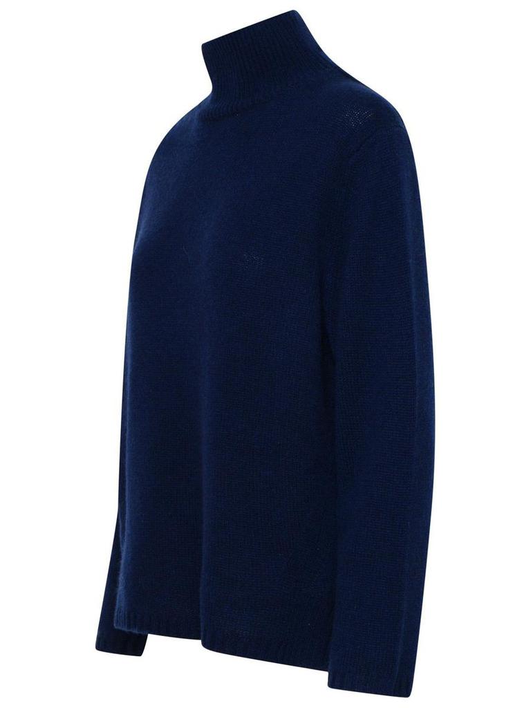 360 Cashmere 360 Cashmere Luella Blue Cashmere Turtleneck Sweater