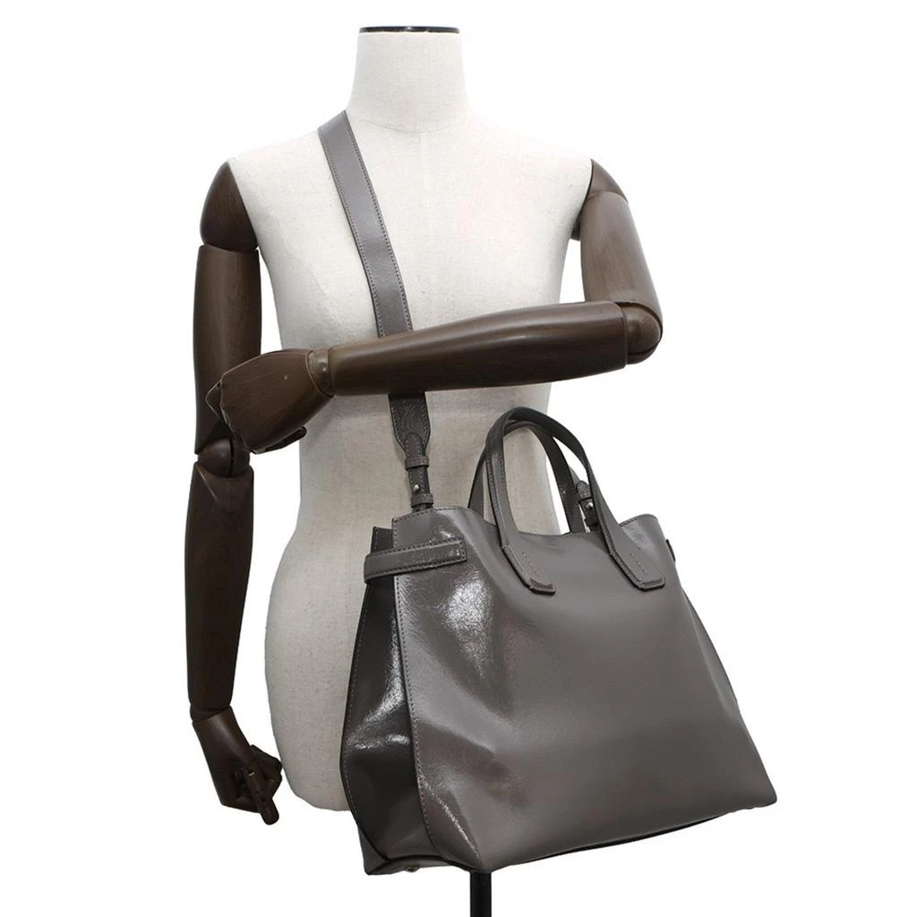 Burberry Leather Handbag Shoulder Bag (Pre-Owned) 5