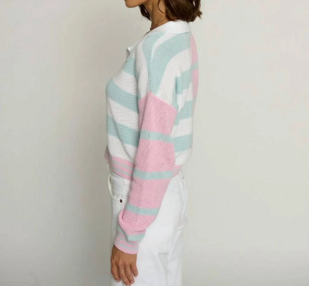 Central Park West Central Park West - Colorblock Cropped Stripe Top 3