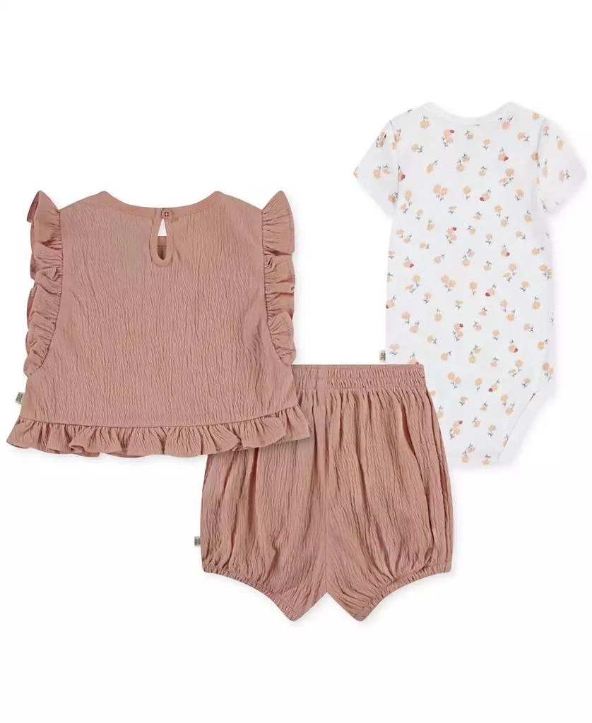 Huggies Baby Girls Bodysuit, Top & Shorts, 3 Piece Set 2