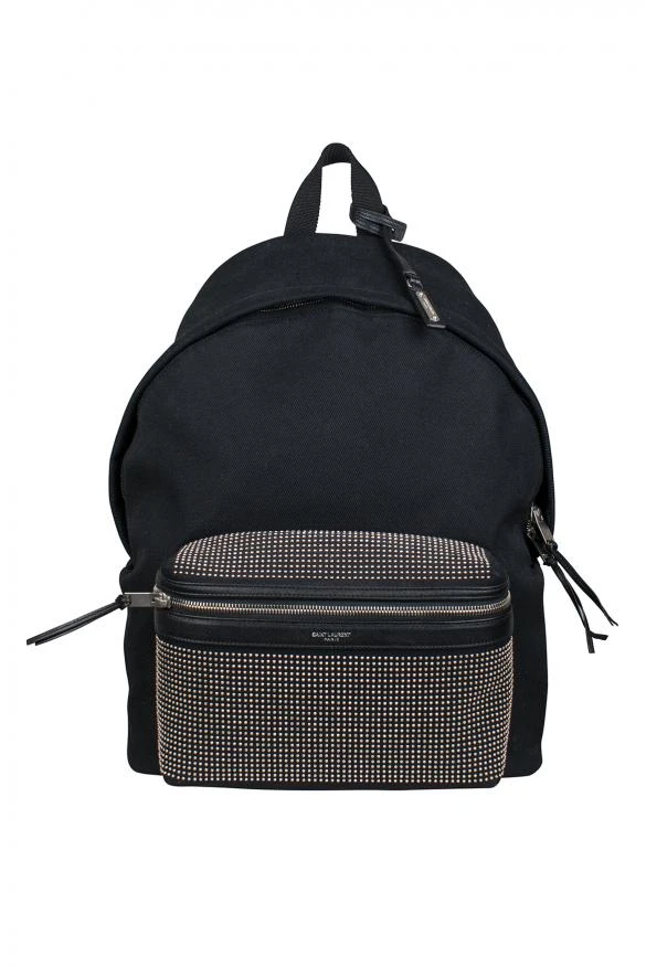 Yves Saint Laurent Luxury bags for men city saint laurent black backpack with rhinestones 1