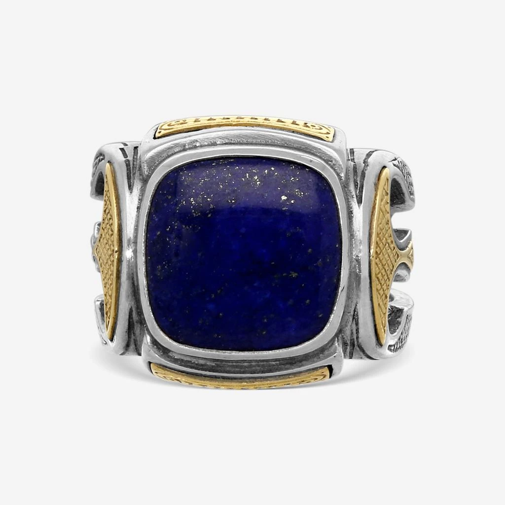 Konstantino Konstantino Sterling Silver 
Bronze Lapis Lazuli Ring Sz. 11 DKJ551-11