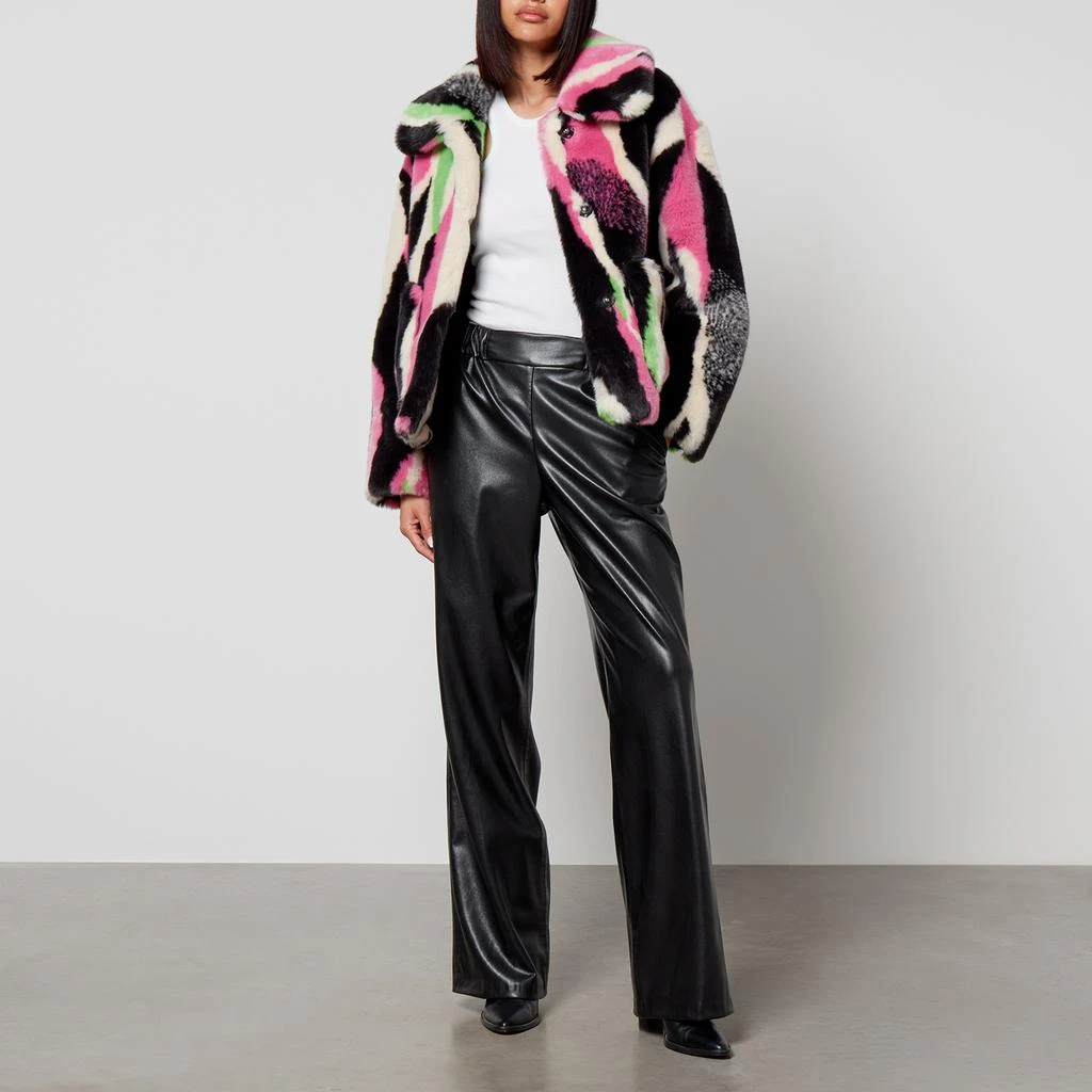 Jakke Jakke Traci Printed Faux Fur Coat 3