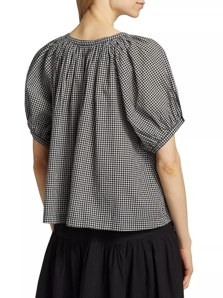 DÔEN June Gingham Cotton Top 5