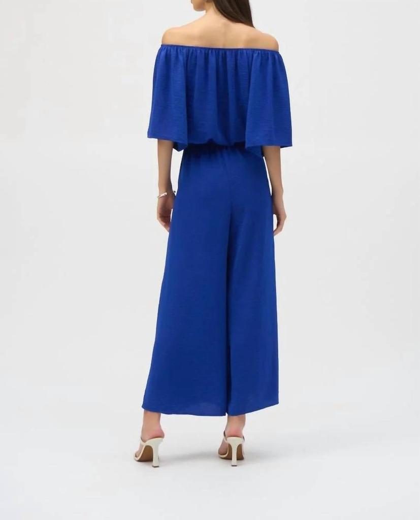 JOSEPH RIBKOFF Joseph Ribkoff - Off-shoulder Culotte Jumpsuit