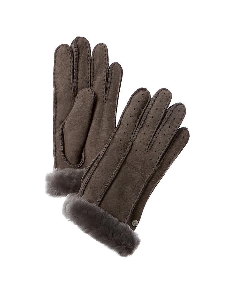 UGG Classic Perforated Two Point Suede Gloves