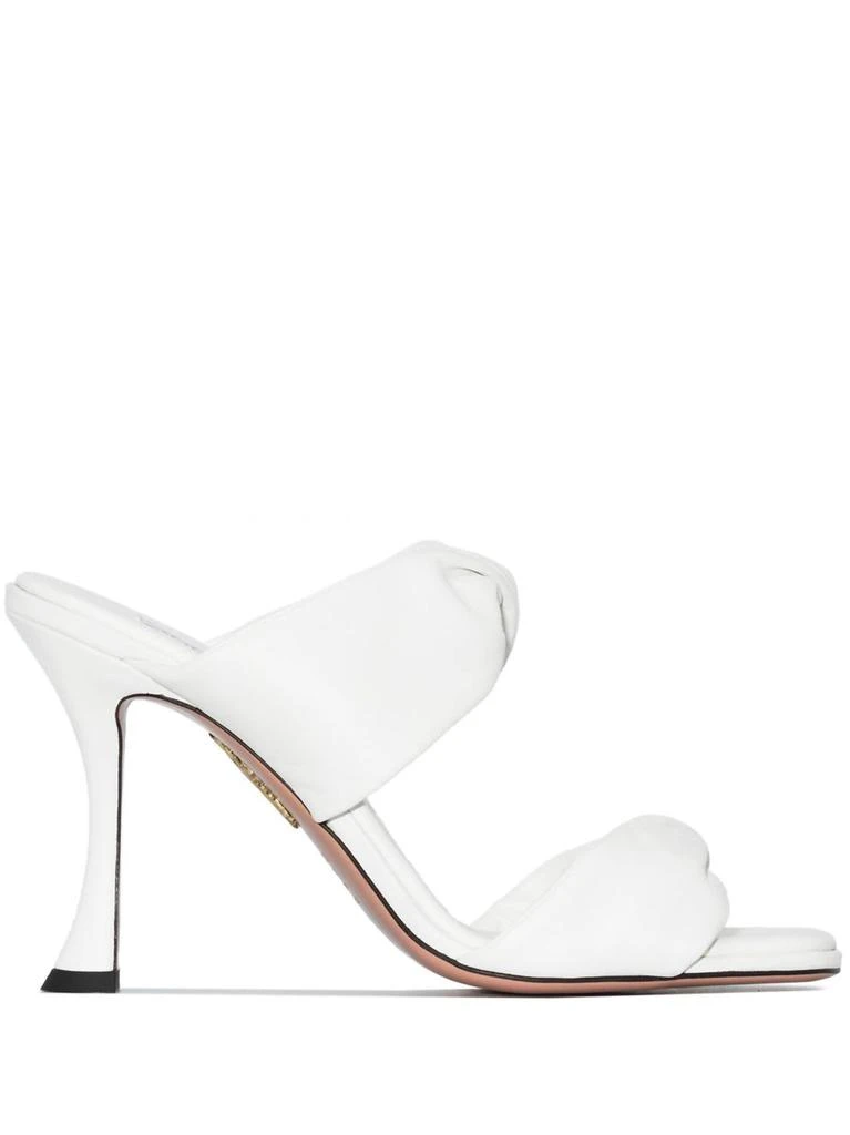 Aquazzura Twist Sandal 95 In White 1