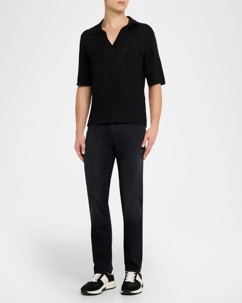 JACOB COHEN Men
s Bard Slim Stretch Black Denim Jeans 2