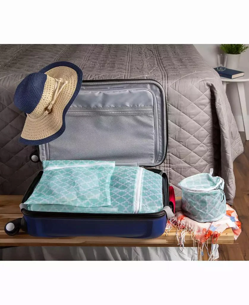 Design Imports Lattice Set D Mesh Laundry Bag, Set of 6 2