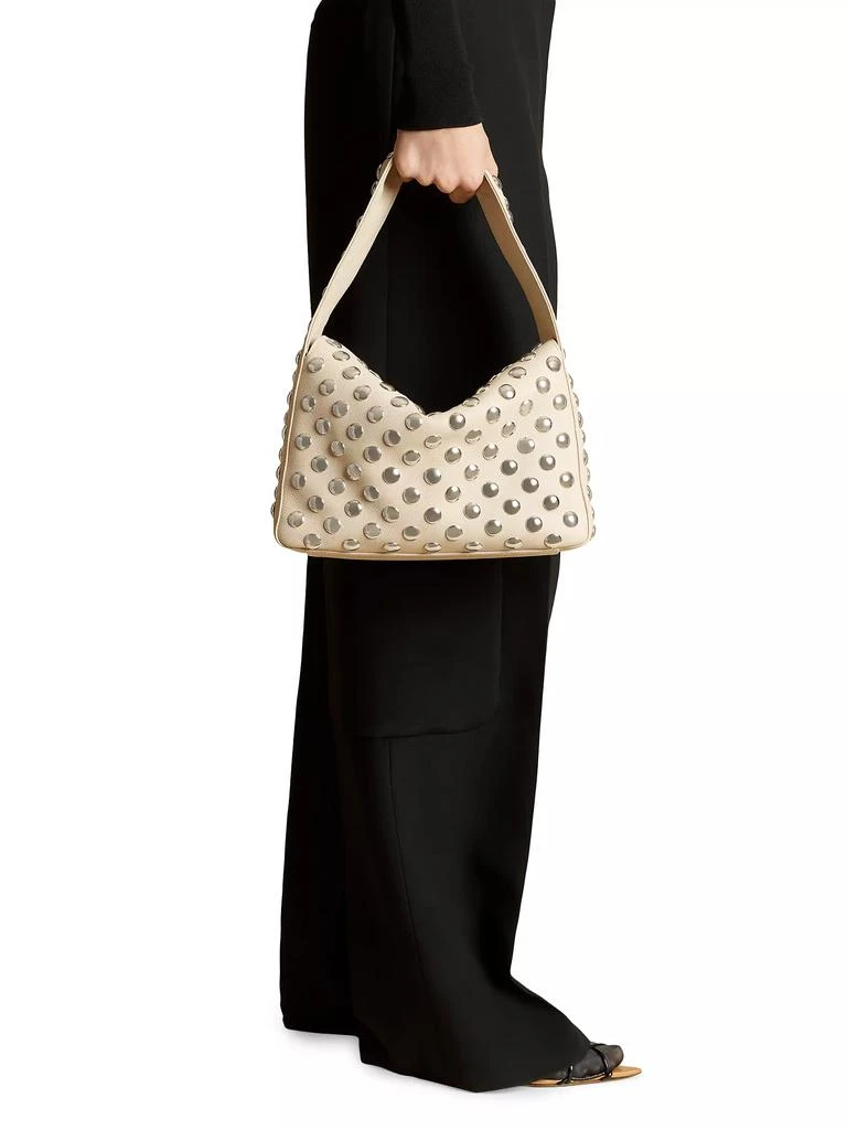 Khaite Elena Studded Leather Shoulder Bag 2