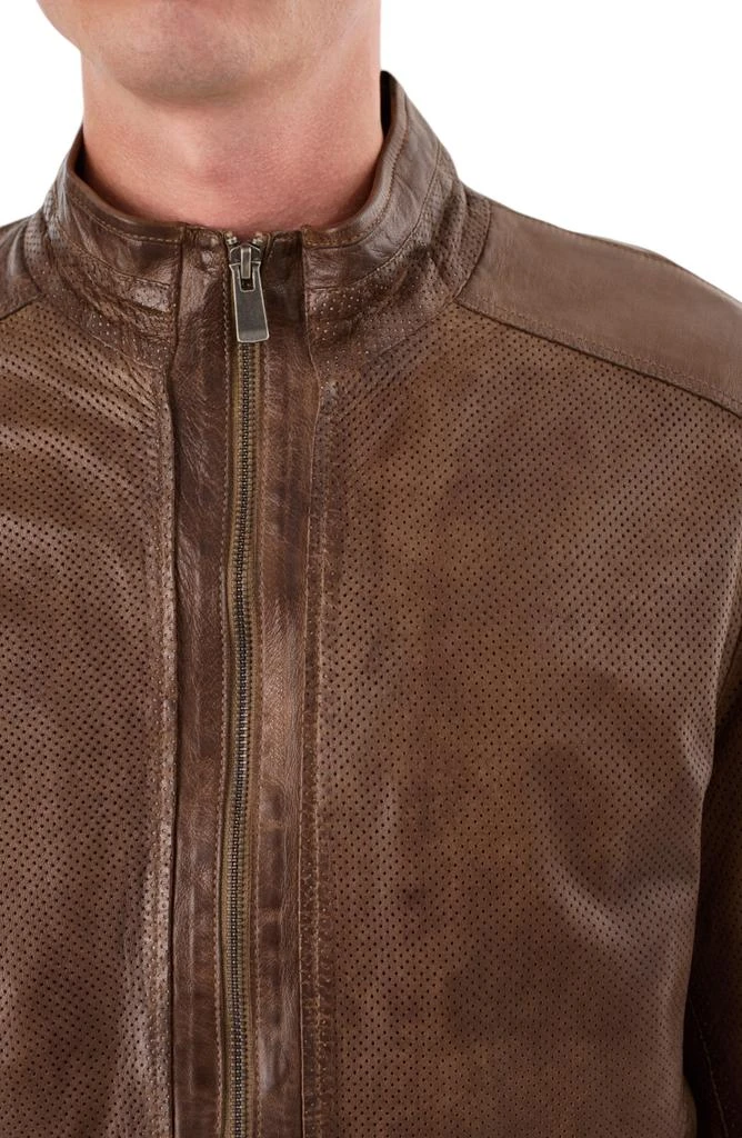 REGENCY Perforated Leather Jacket 3