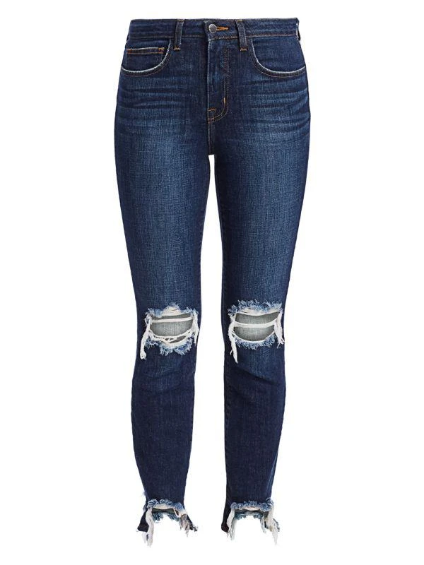 L'Agence High Line High-Rise Skinny Distressed Jeans 6
