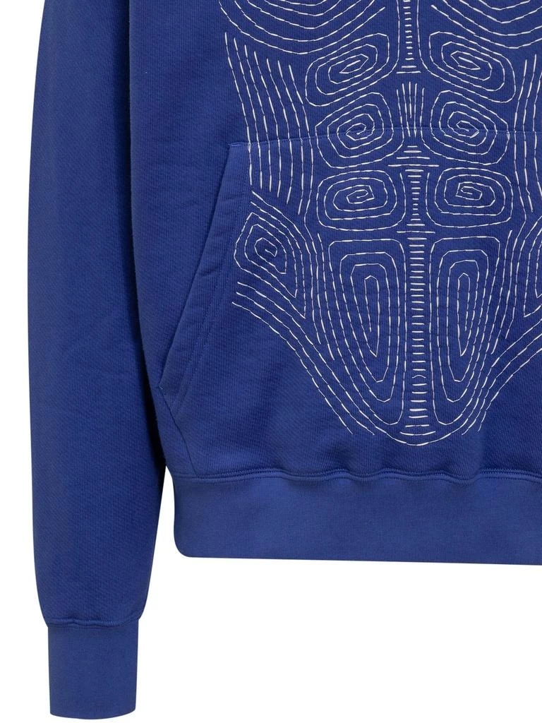 Off-White Off-White Logo Embroidered Drawstring Hoodie 4