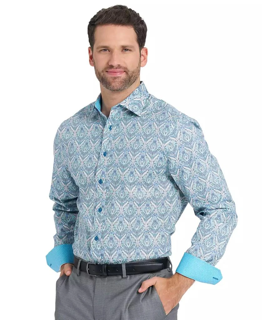 Nick Graham Men's Royal Paisley Dress Shirt 6
