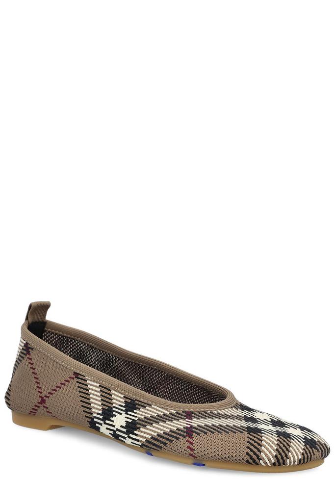 Burberry Burberry Checked Slip-On Flat Shoes