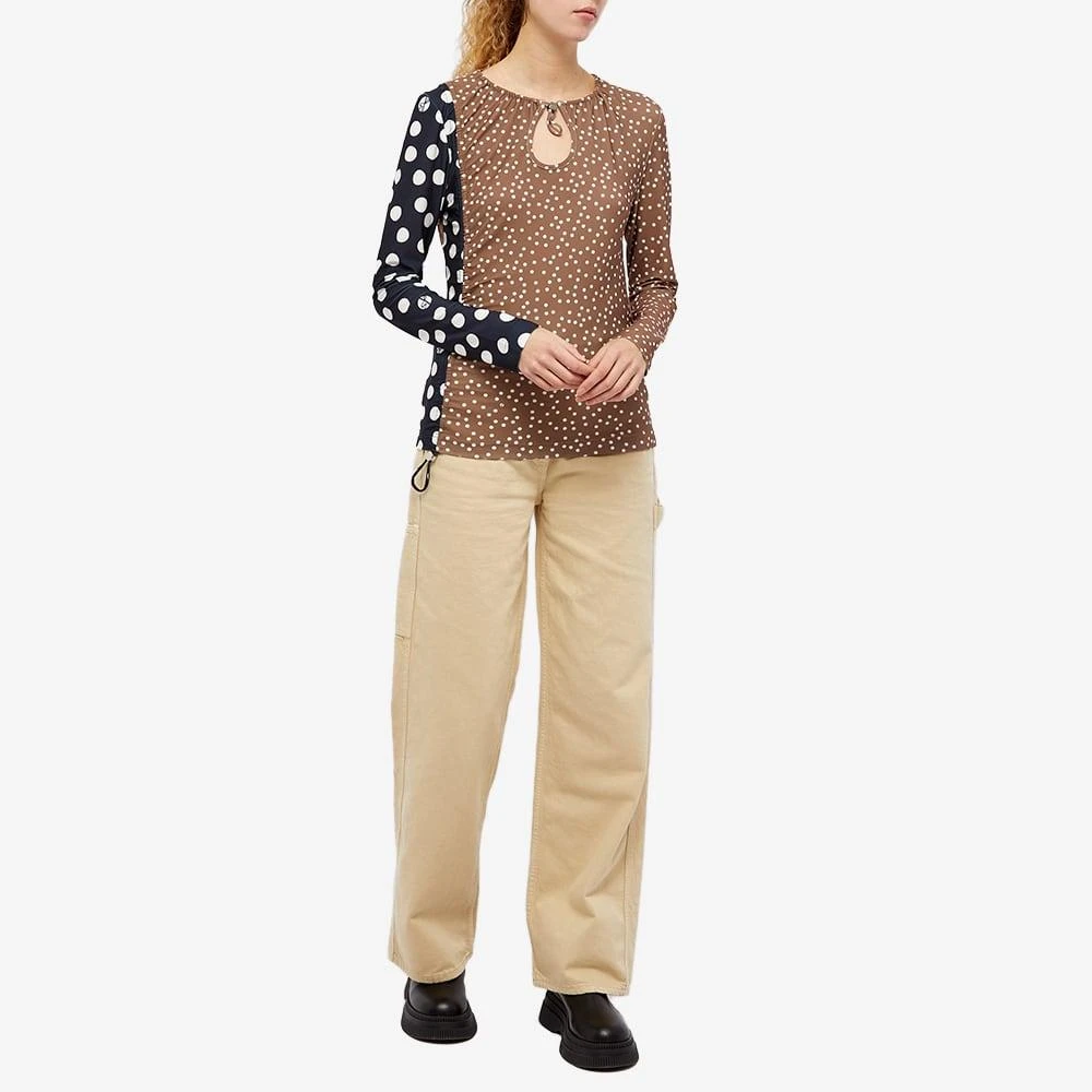 Saks Potts Saks Potts Jose Long Sleeve Polka Dot Top 4