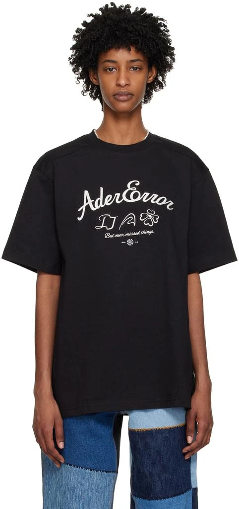 ADER error Black Sollec T-Shirt 1