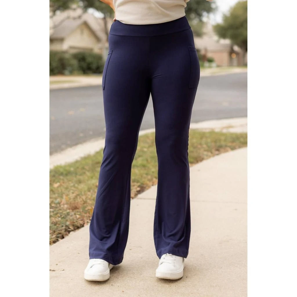 Julia Rose Julia Rose - Mila Bootcut Leggings With Pockets