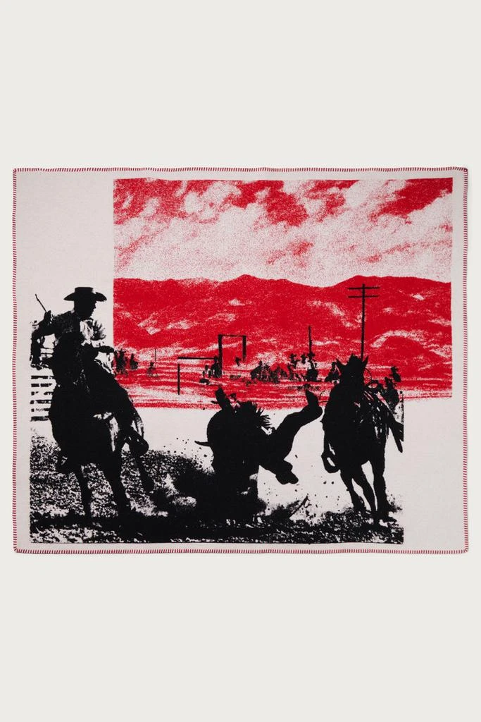 Woolrich Wool Blend Blanket - One Of These Days / Woolrich - Unisex - Red 1