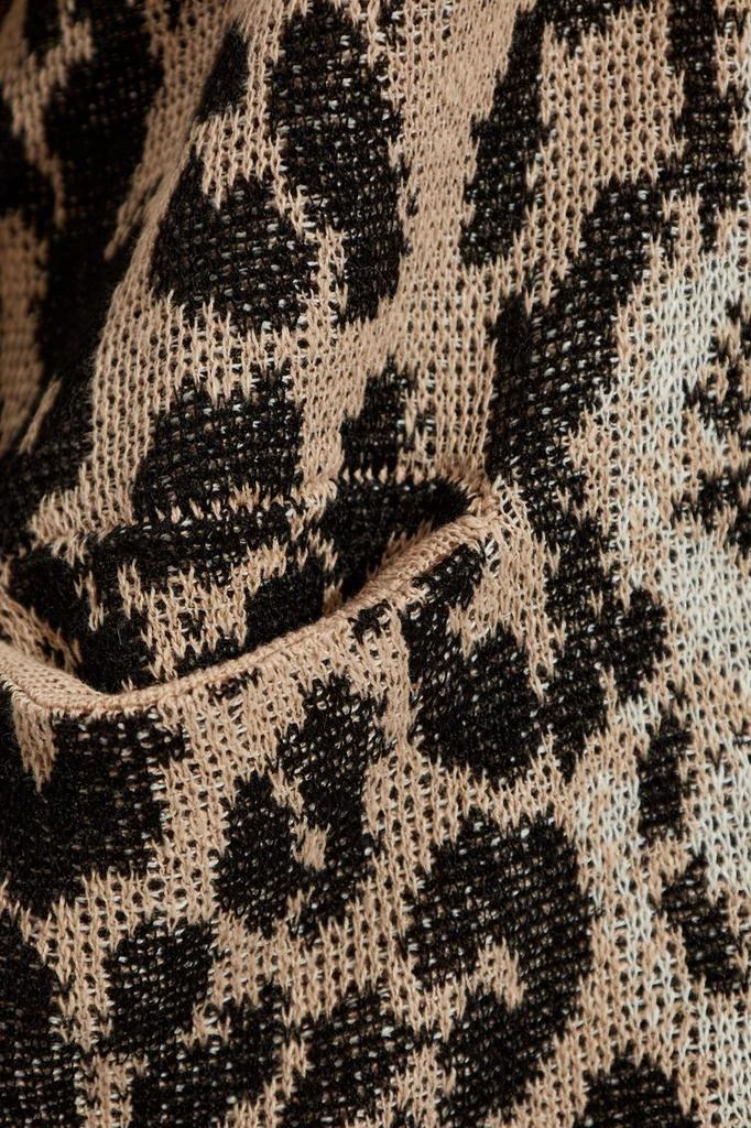 R13 R13 Leopard Jacquard Knit Cardigan 5