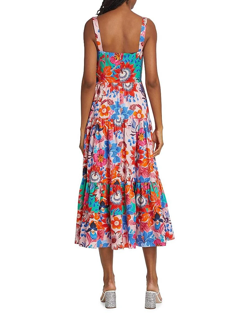 Borgo de Nor Daniela Floral Tiered Midi-Dress 5