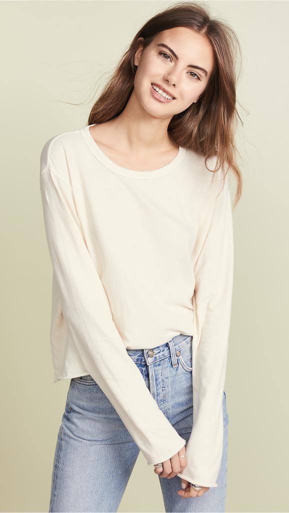 The Great The Long Sleeve Crop Tee
