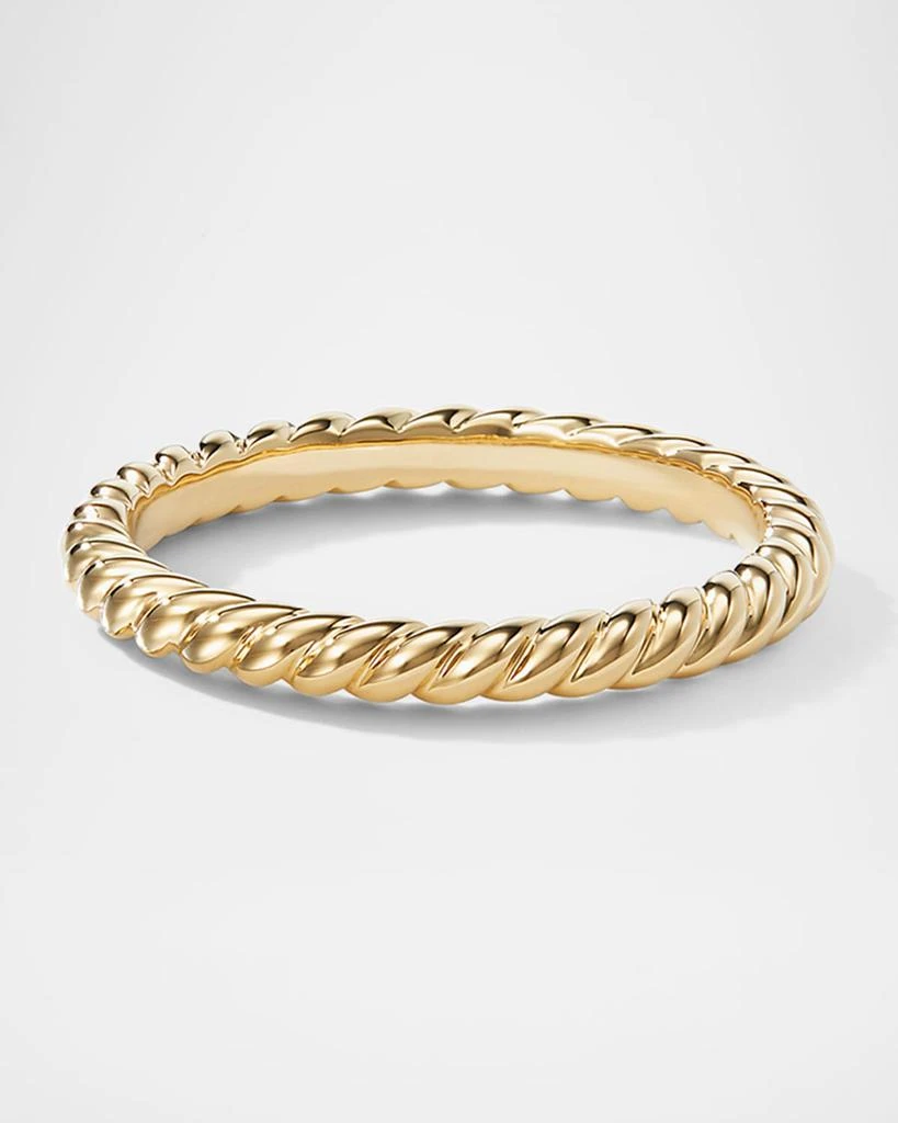 David Yurman DY Unity Cable Ring in 18K Yellow Gold, 2.45mm 1